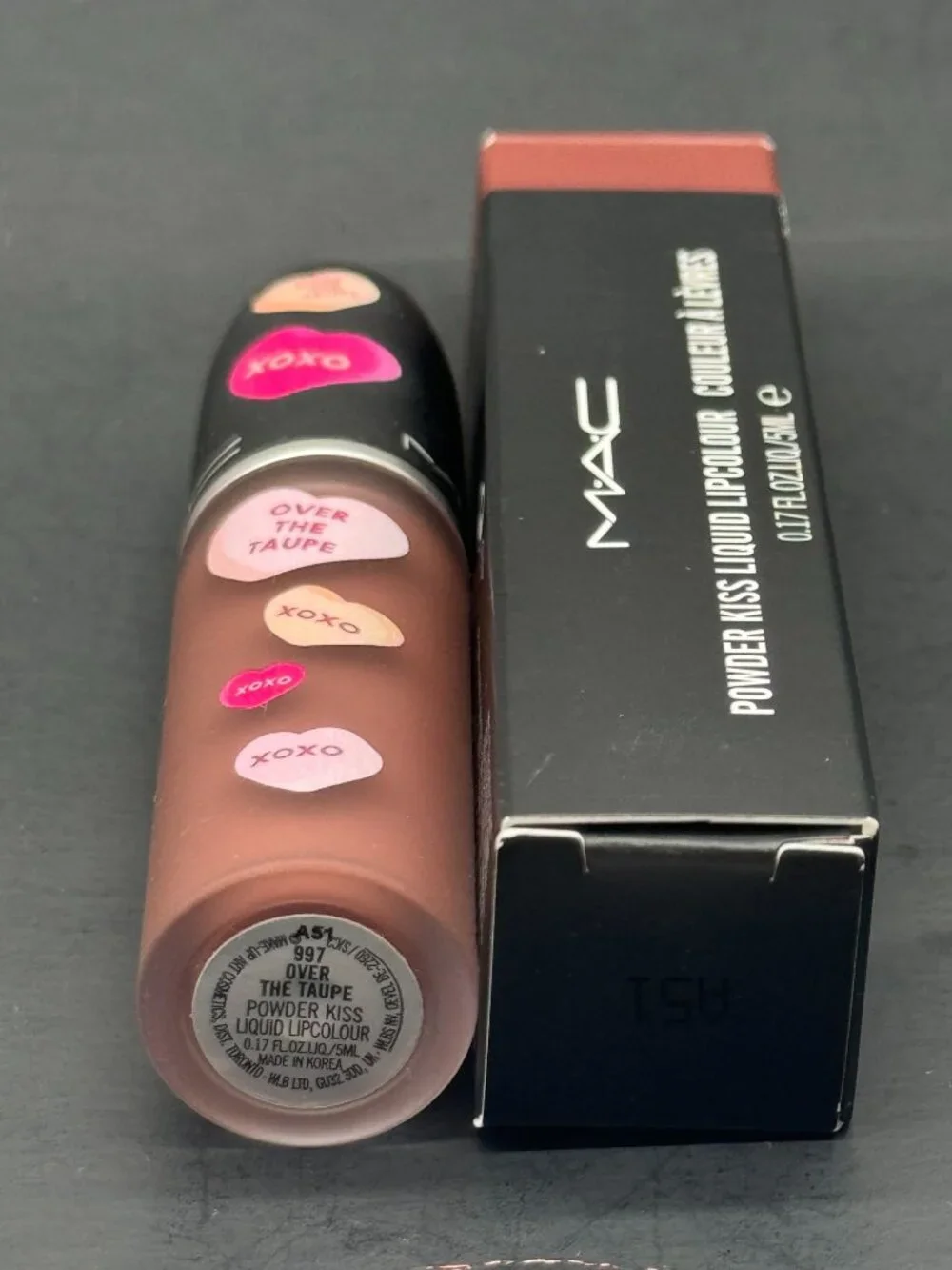 MAC Powder kiss Liquid Lip Color Over the Taupe - 0.17 Oz